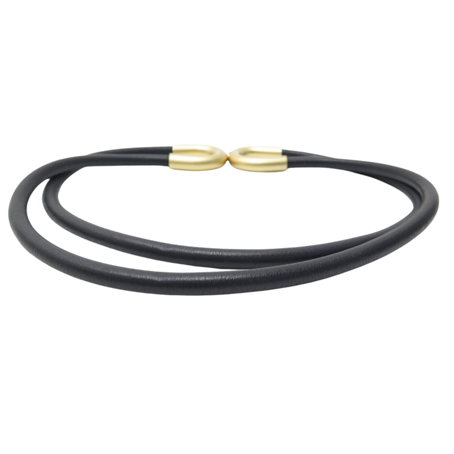 Chanel Small Leather Rope Snap Belt Black