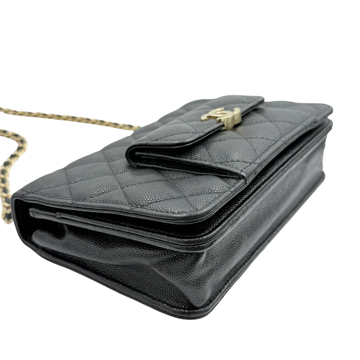 Chanel Pocket Twins Wallet On Chain Black