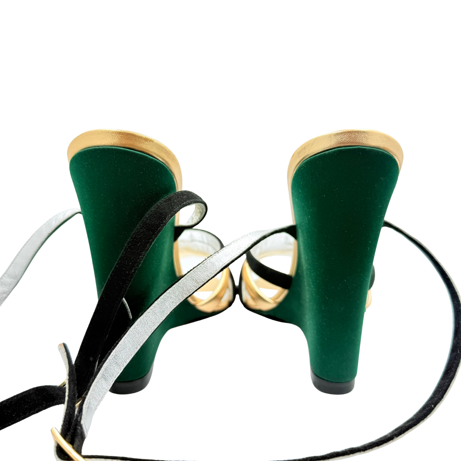 La DoubleJ Ankle Strap Wedges