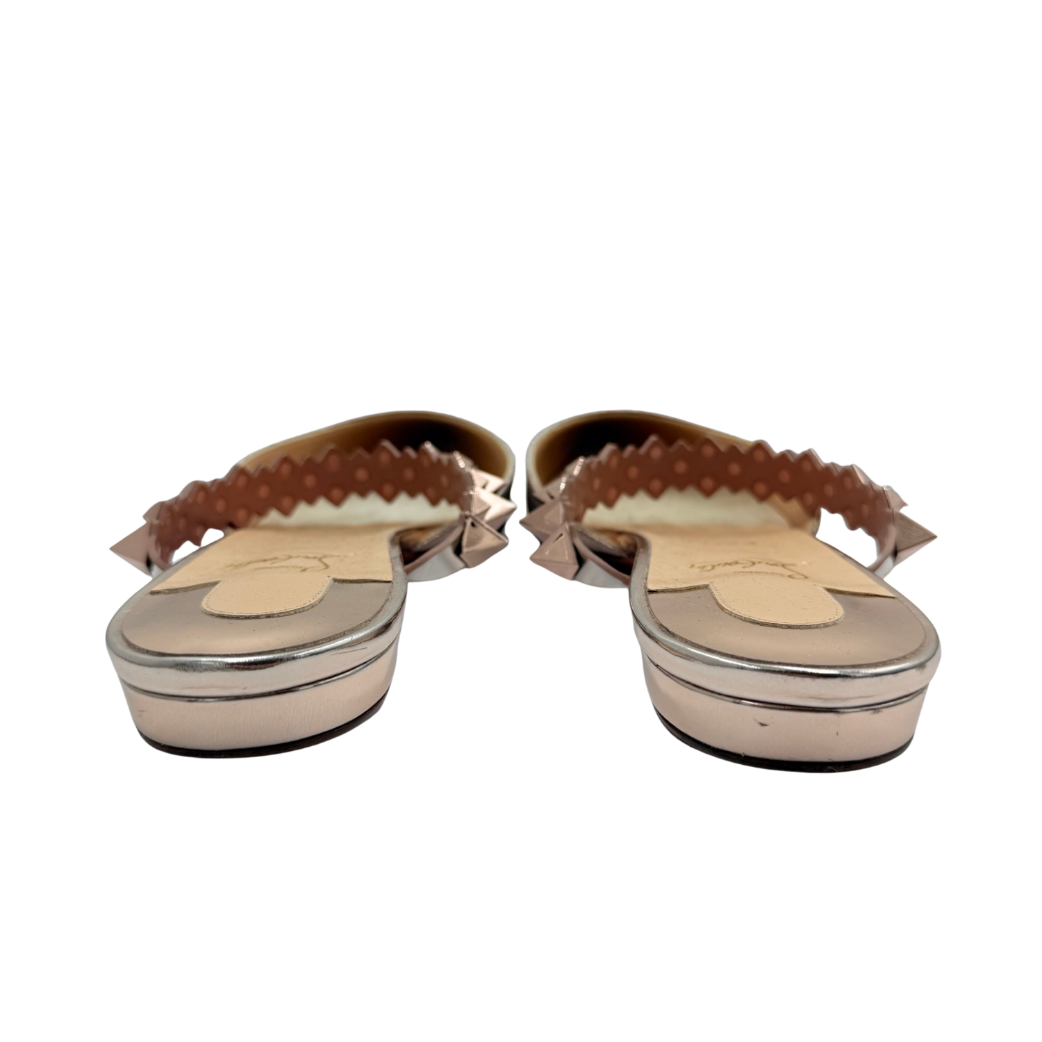 Christian Louboutin Planet Choc Spike Accents Mules