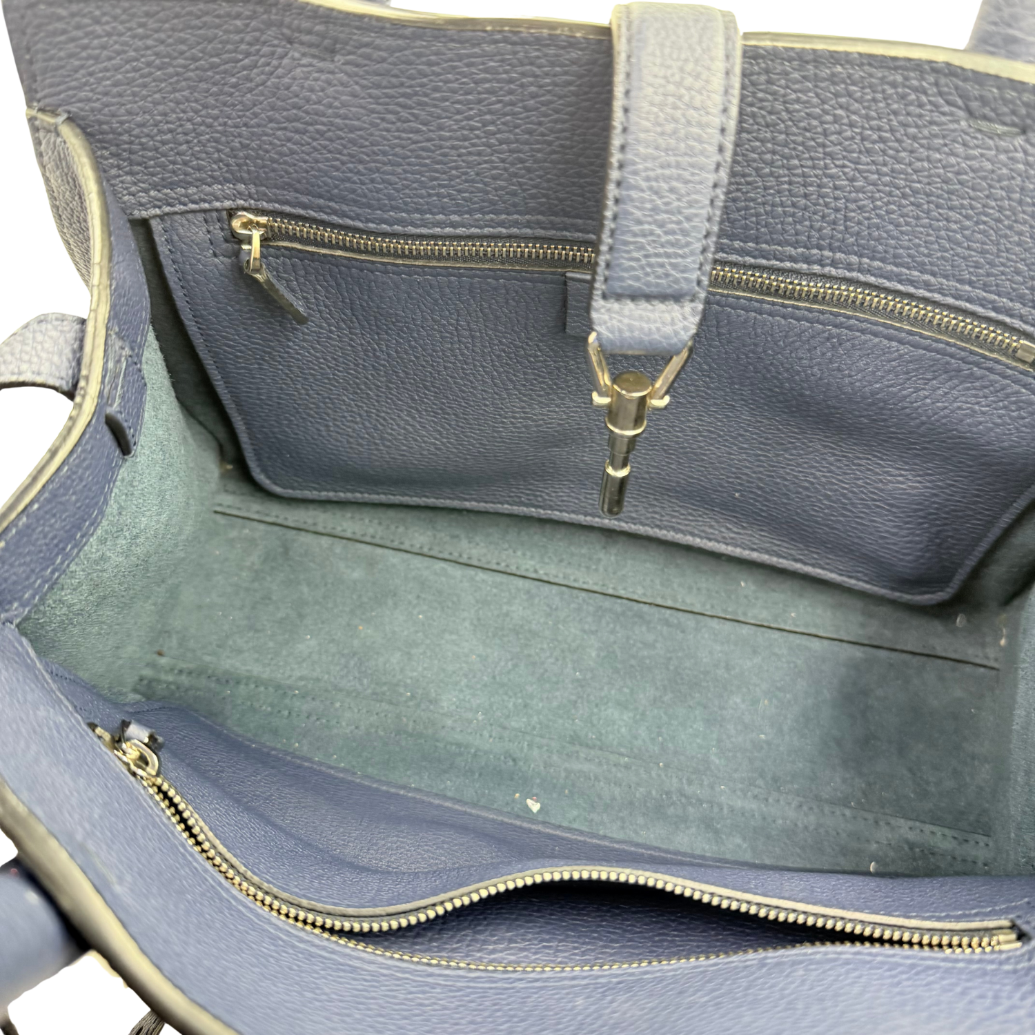 Gucci Small Leather Jackie Soft Tote Bag Navy