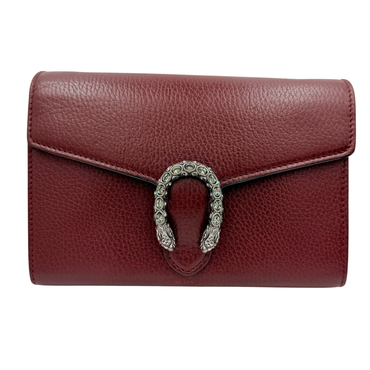 Small Dionysus Wallet on Chain Burgundy