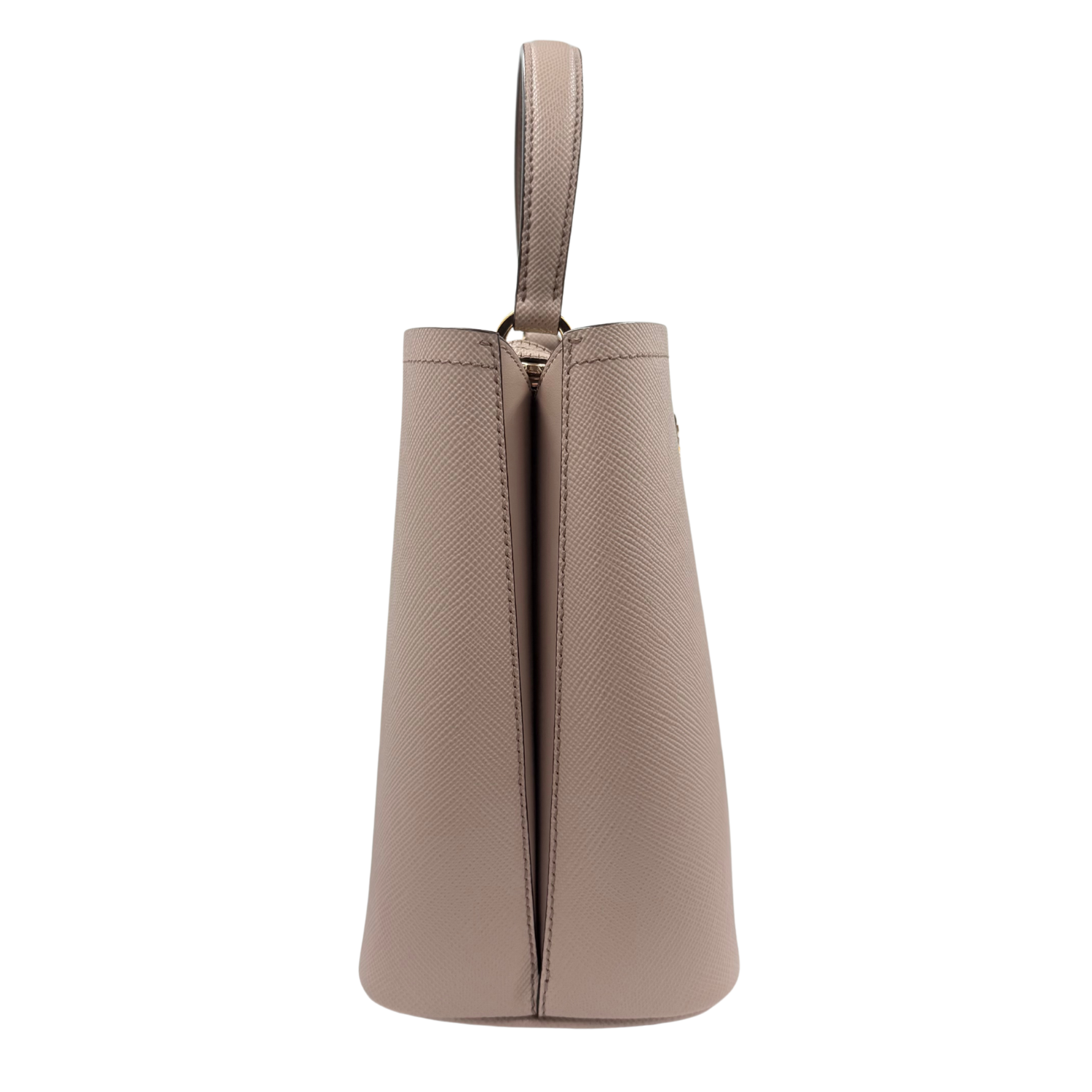 Prada Saffiano Leather Panier Bag Nude