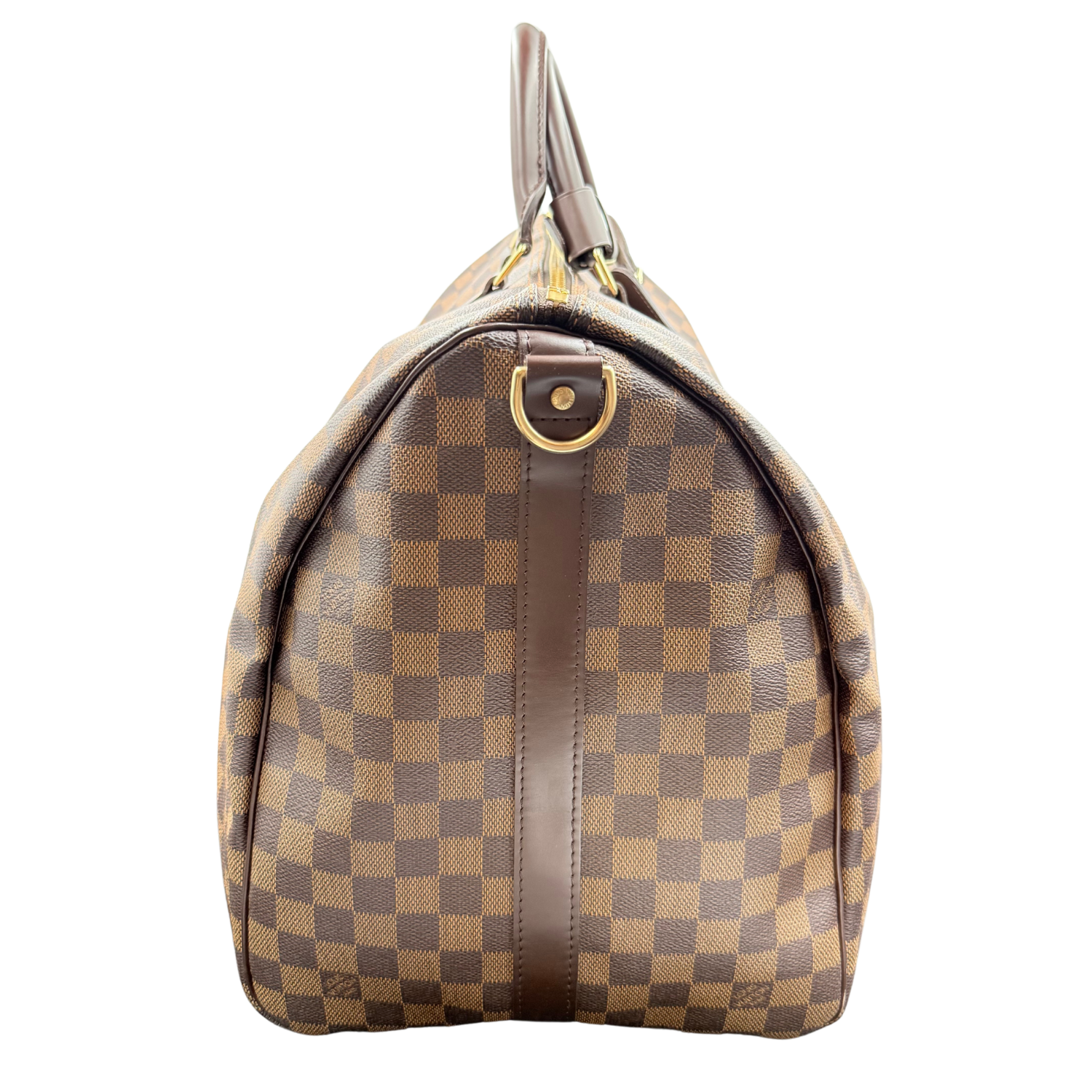 Louis Vuitton Damier Ebene Keepall Bandouliere 55 Brown