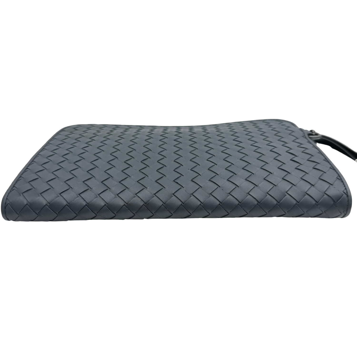 Bottega Veneta Intrecciato Wristlet Clutch Navy