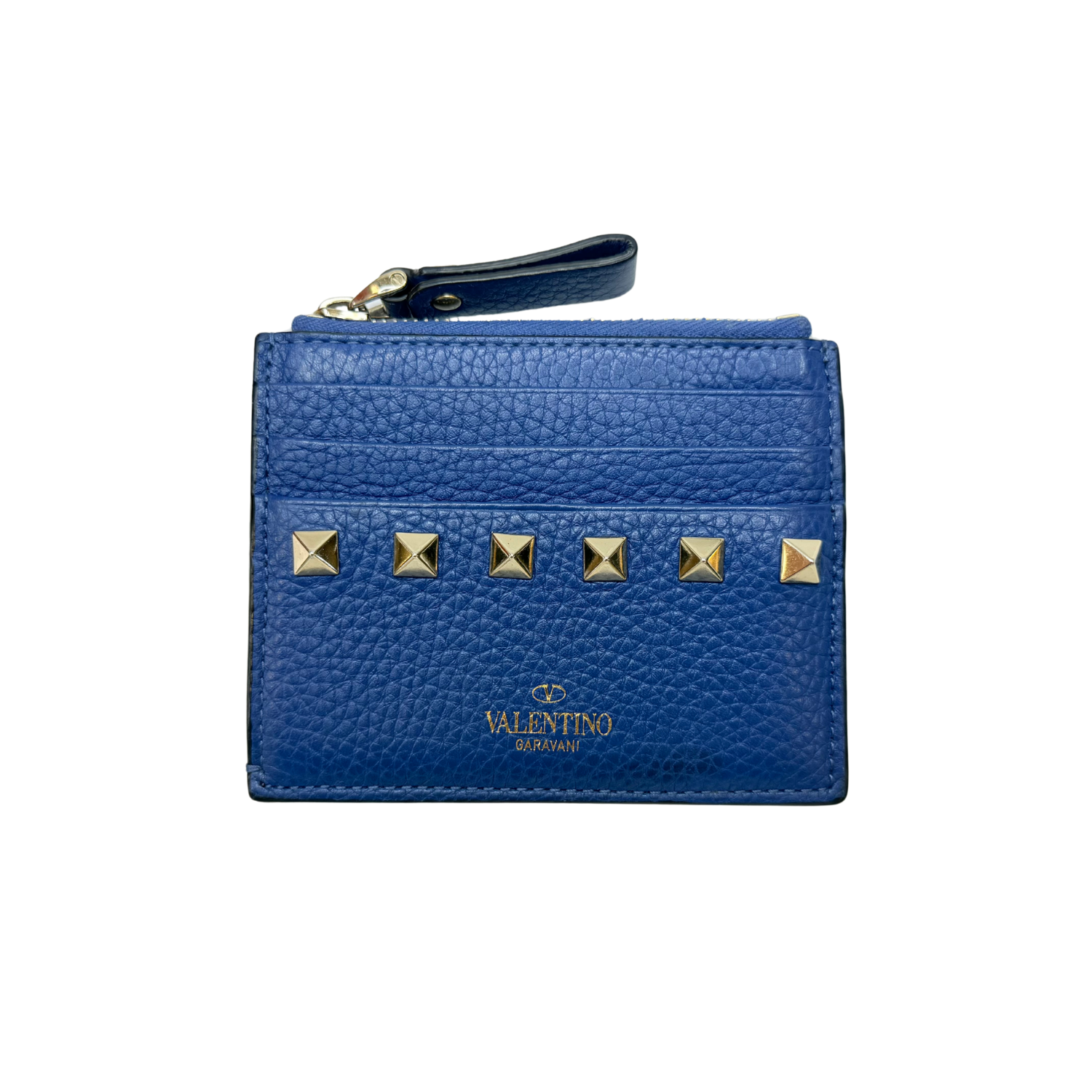 Valentino Rockstud Cardholder Blue