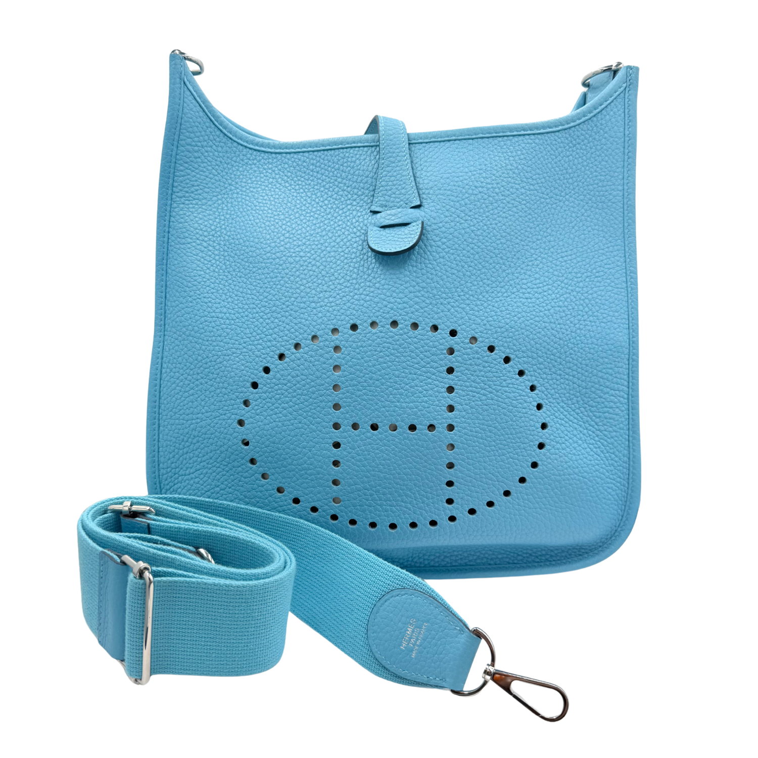Hermès Clemence Evelyne III PM 29 Bleu Nord