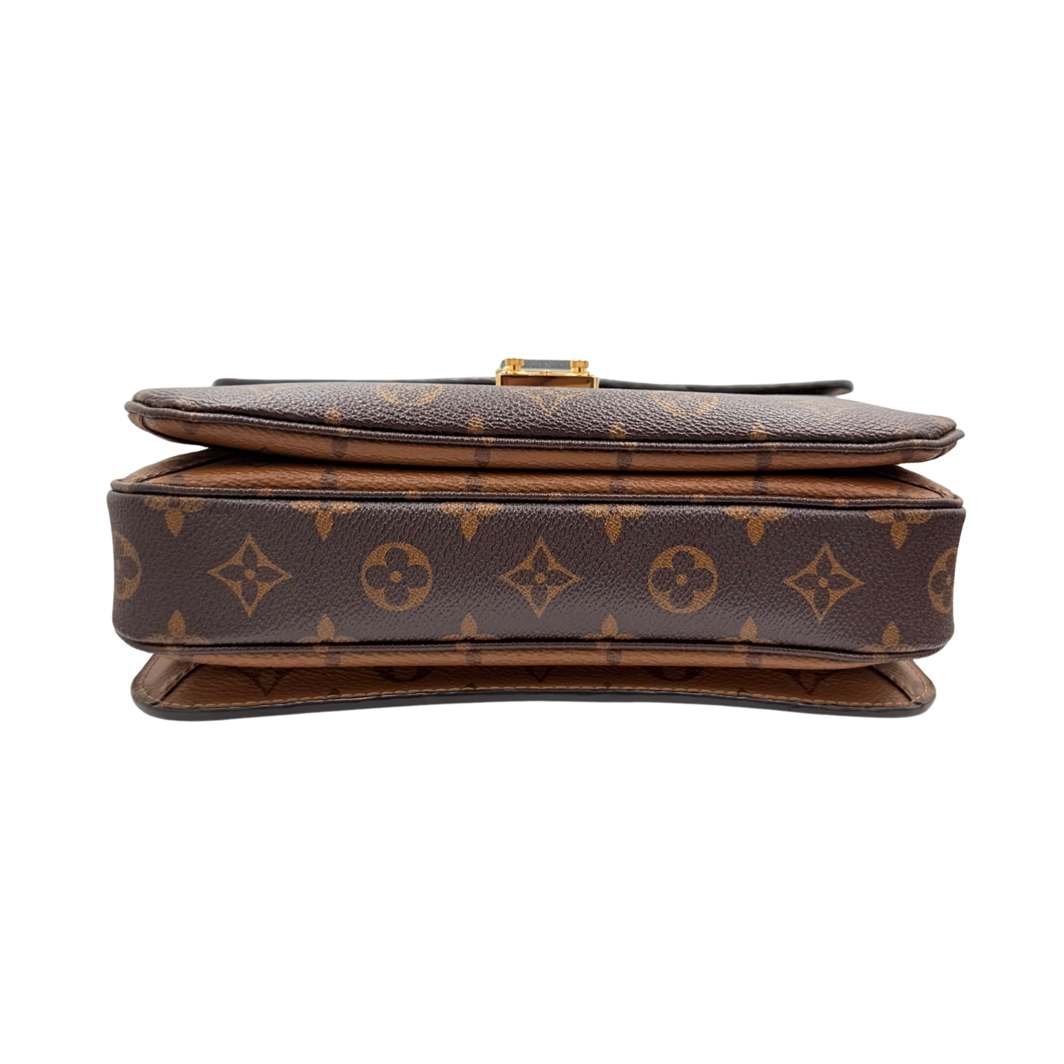 Medium Reversed Monogram Canvas Metis Bag Brown