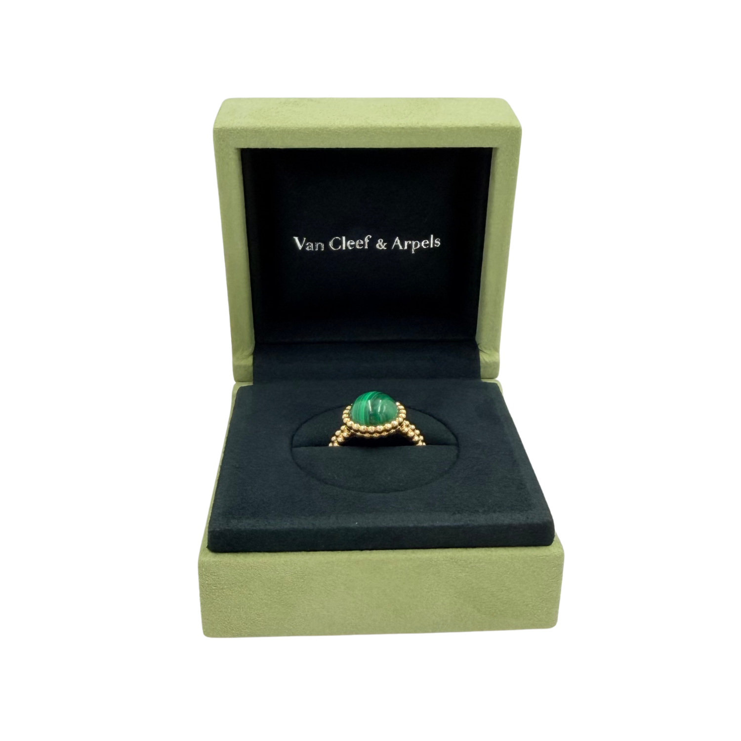 18k Gold Perlée Couleurs Ring