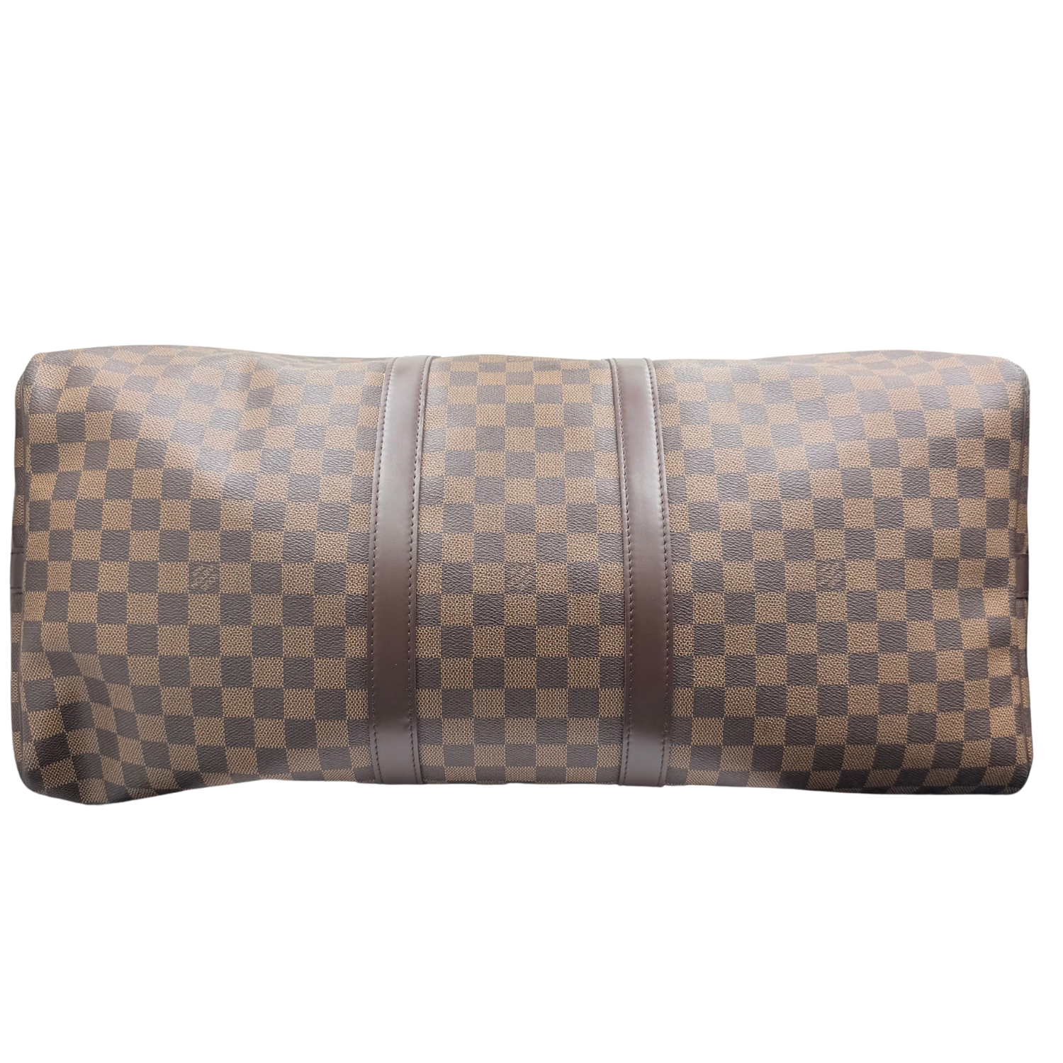 Louis Vuitton Damier Ebene Keepall Bandouliere 55 Brown
