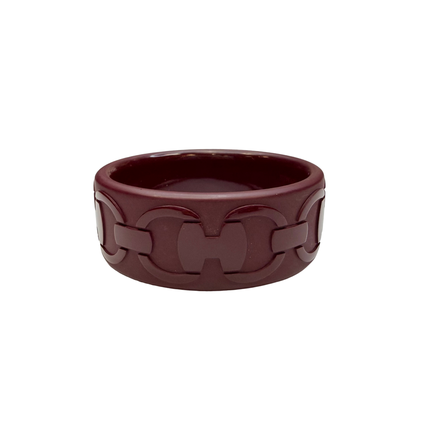 Hermès Limited Chaine D'Acre Bangle Burgundy