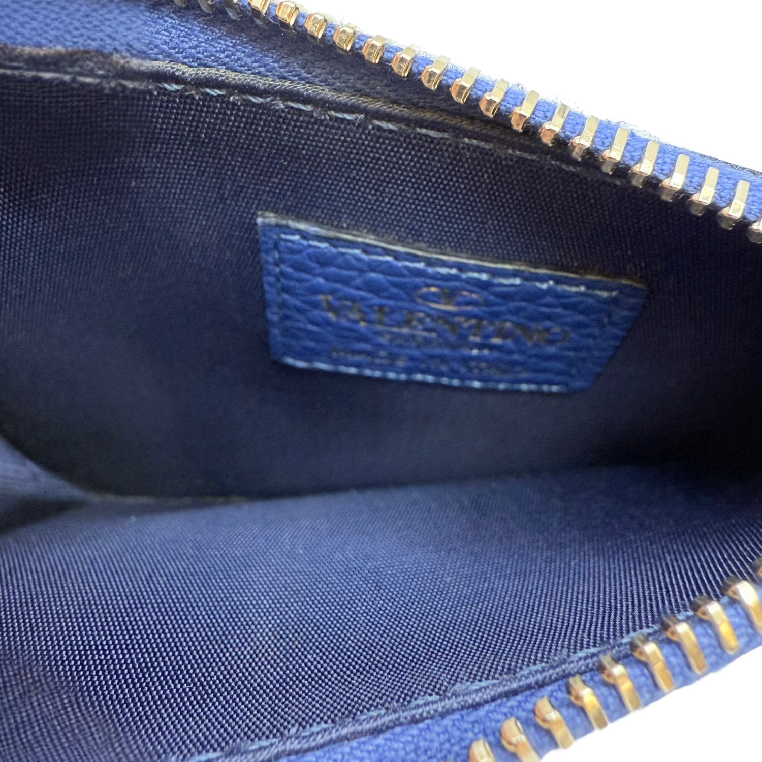 Valentino Rockstud Cardholder Blue