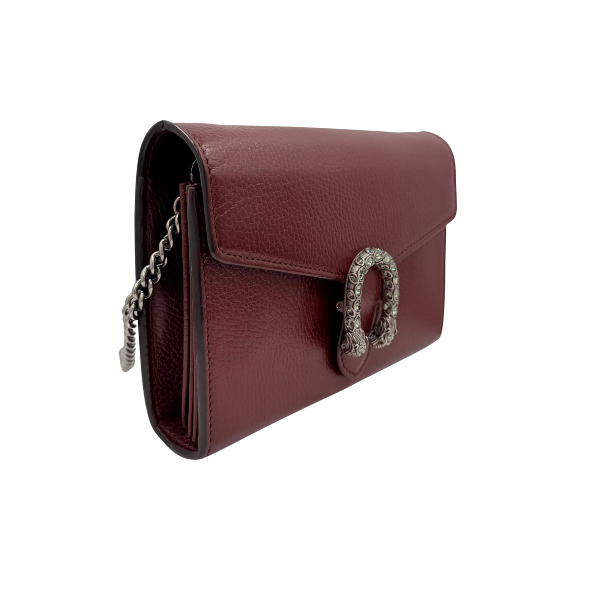 Small Dionysus Wallet on Chain Burgundy