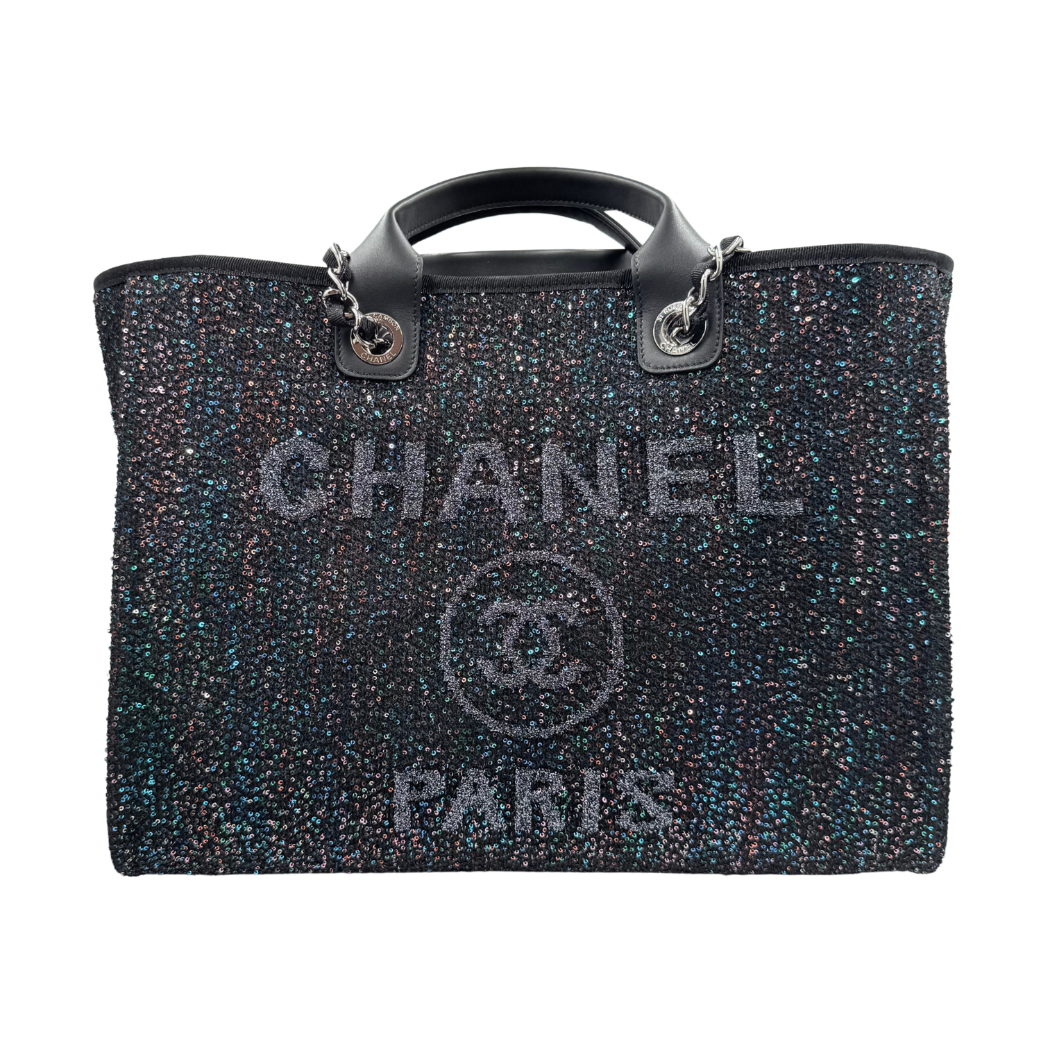 Chanel Large Sequin Deauville Tote
