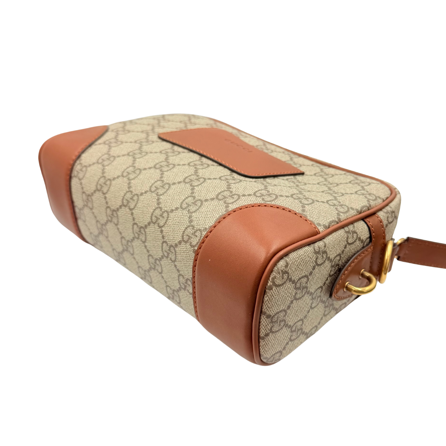 Medium GG Supreme Monogram Canvas Crossbody Brown