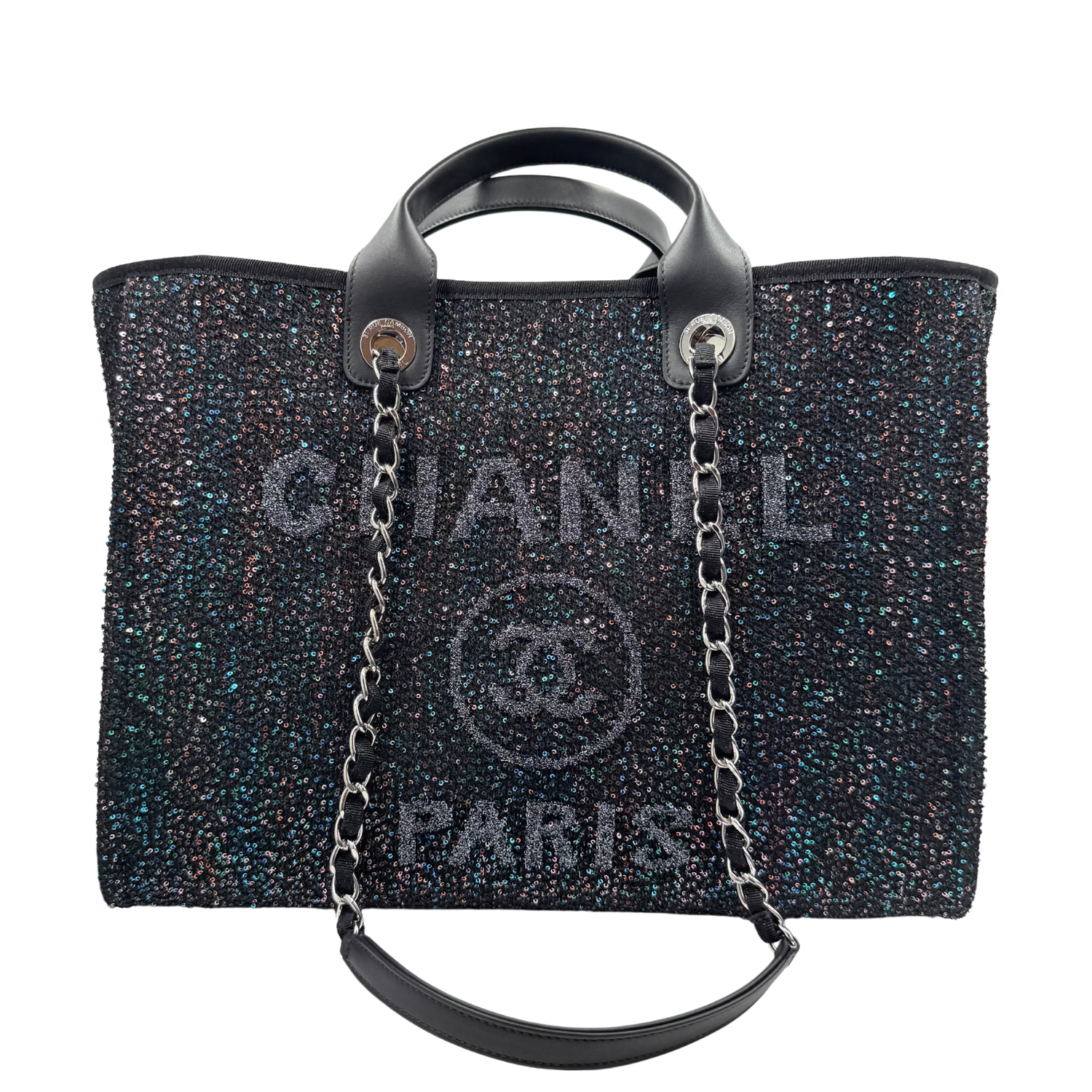 Chanel Large Sequin Deauville Tote