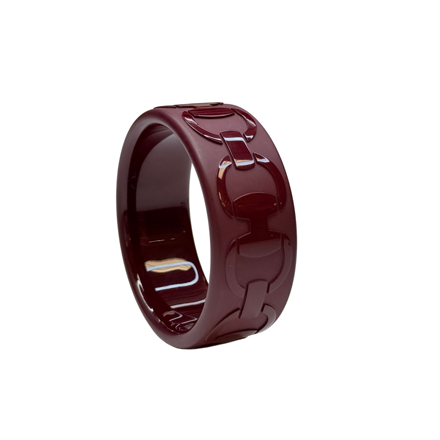 Hermès Limited Chaine D'Acre Bangle Burgundy