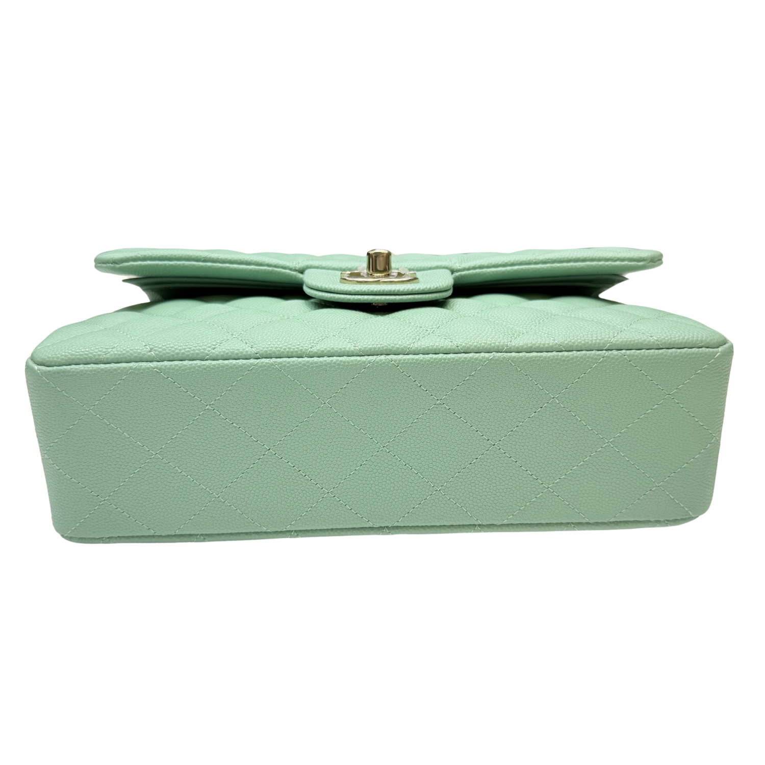 Chanel Small Classic Double Flap Light Green
