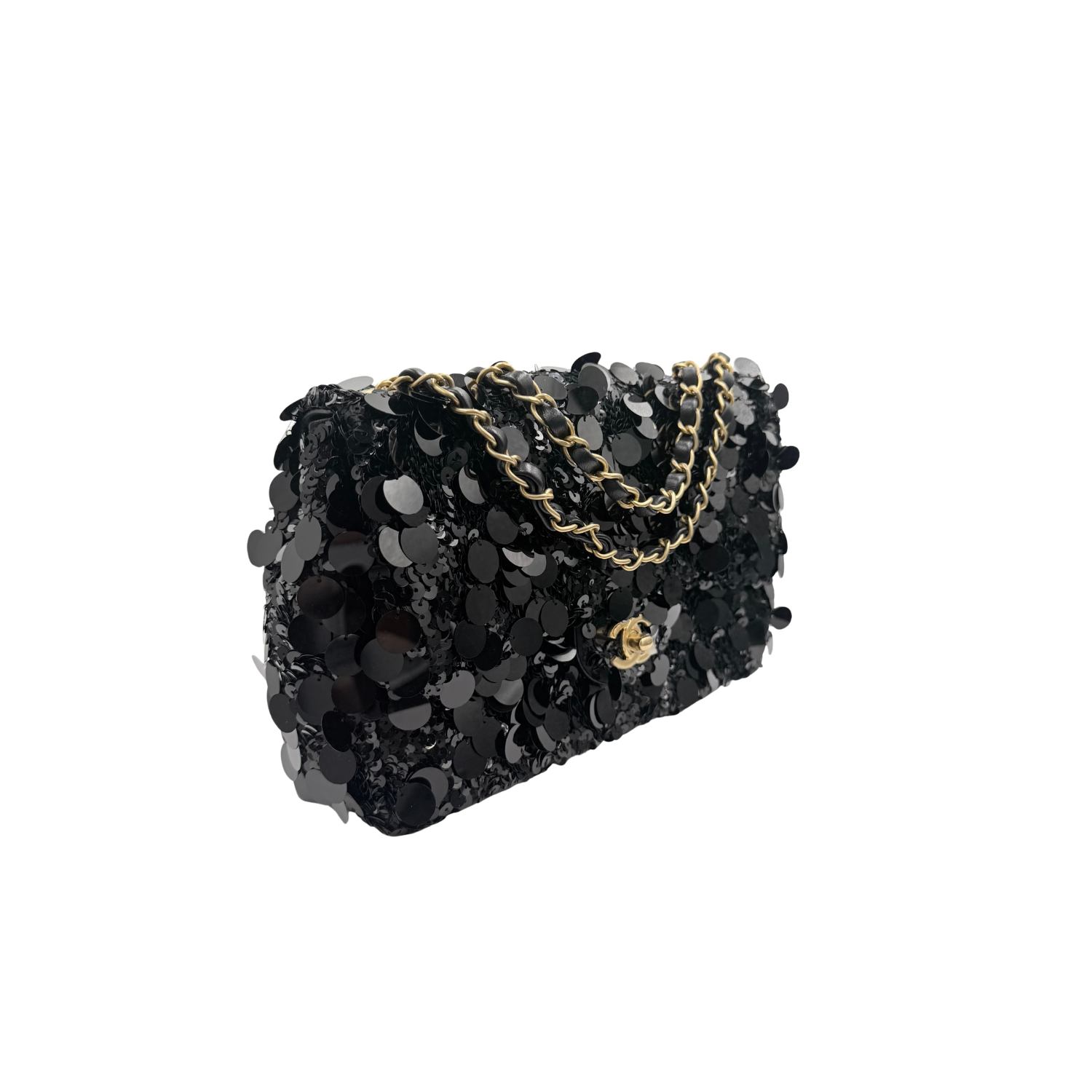 Chanel Limited Sequin Classic Flap Black