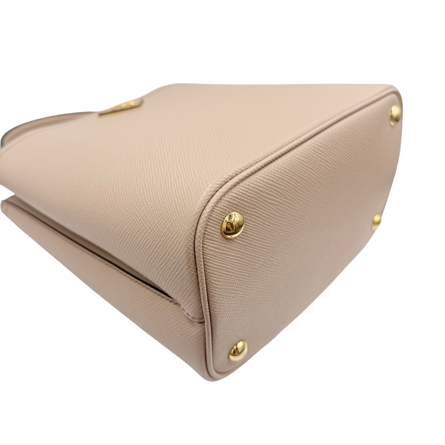 Prada Saffiano Leather Panier Bag Nude