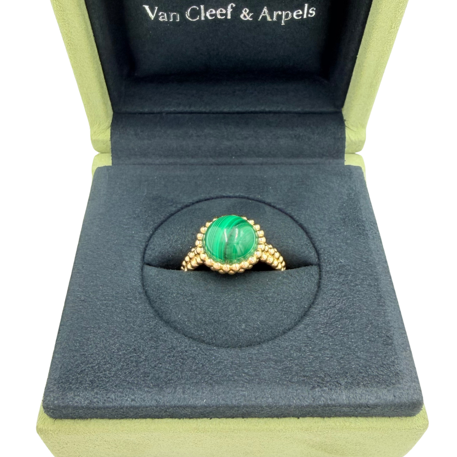 18k Gold Perlée Couleurs Ring