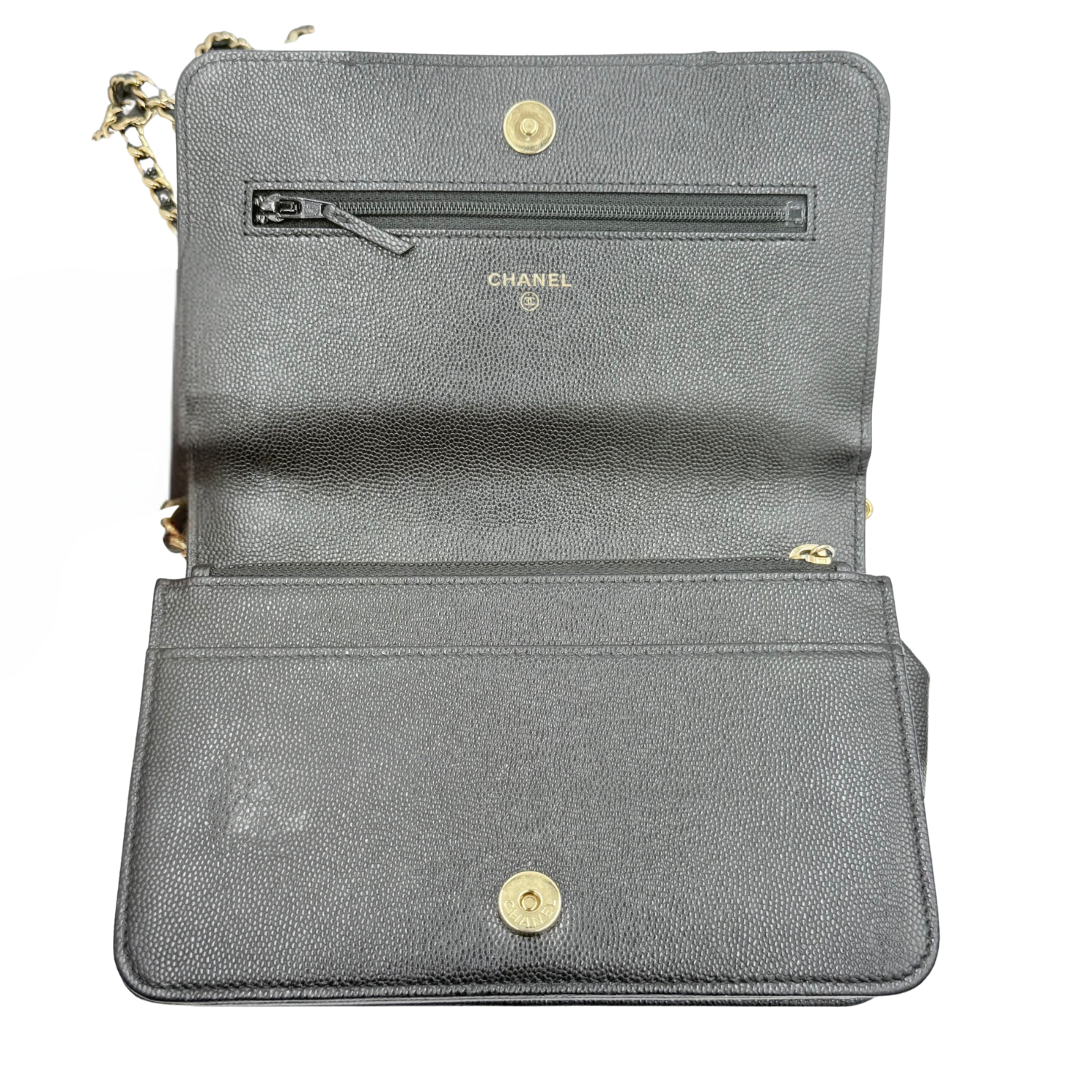 Chanel Pocket Twins Wallet On Chain Black