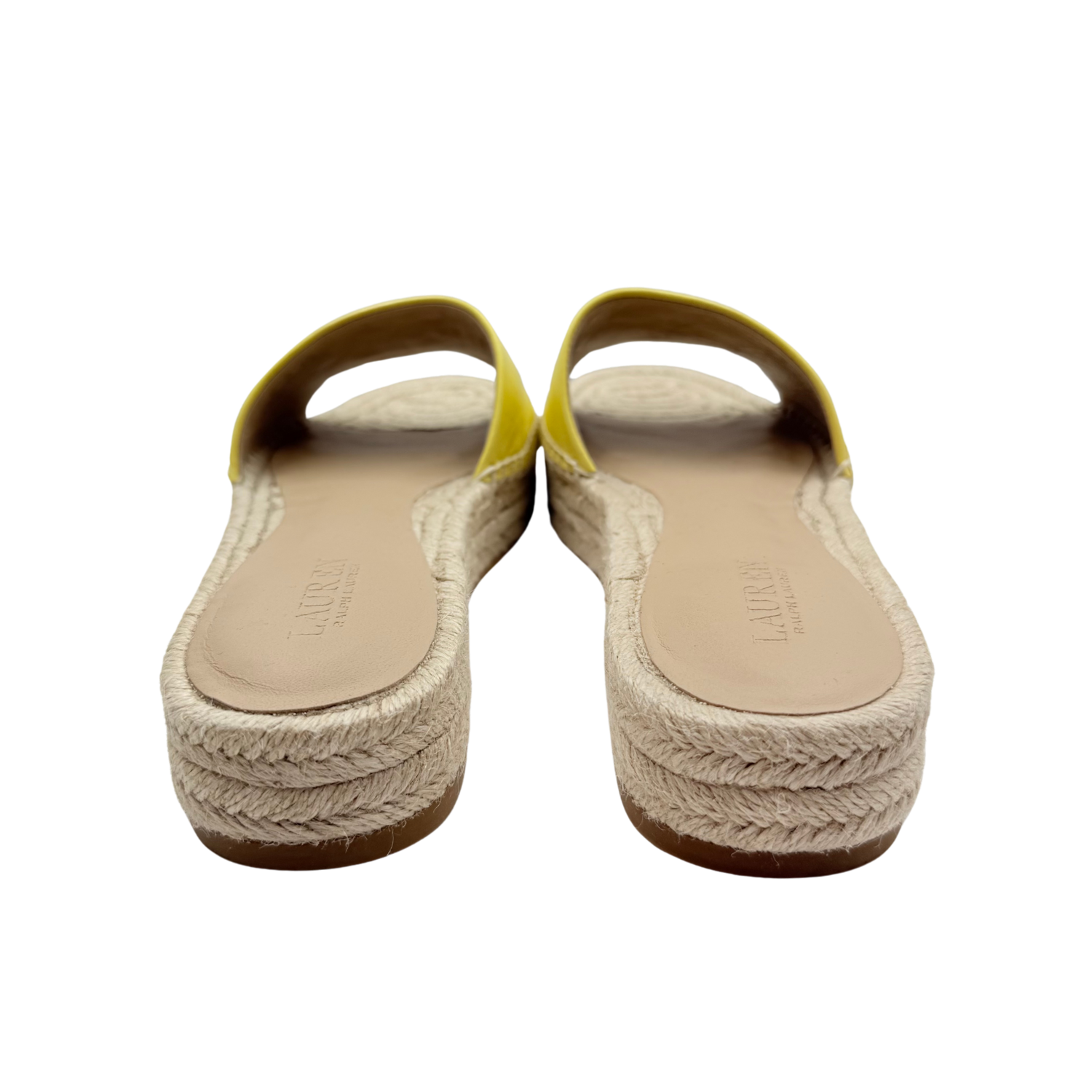 Ralph Lauren Polly Espadrille Platform Sandal Yellow