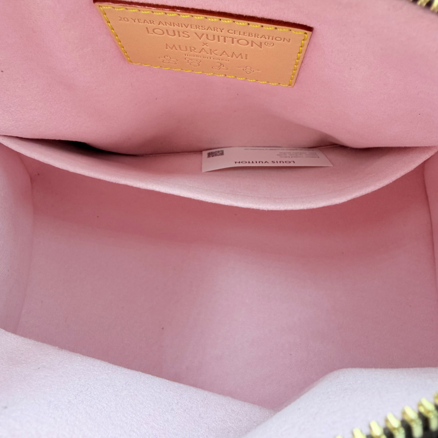 Louis Vuitton LV X Takashi Murakami Monogram Cherry Blossom Speedy Bandouliere 25 Sakura Brown