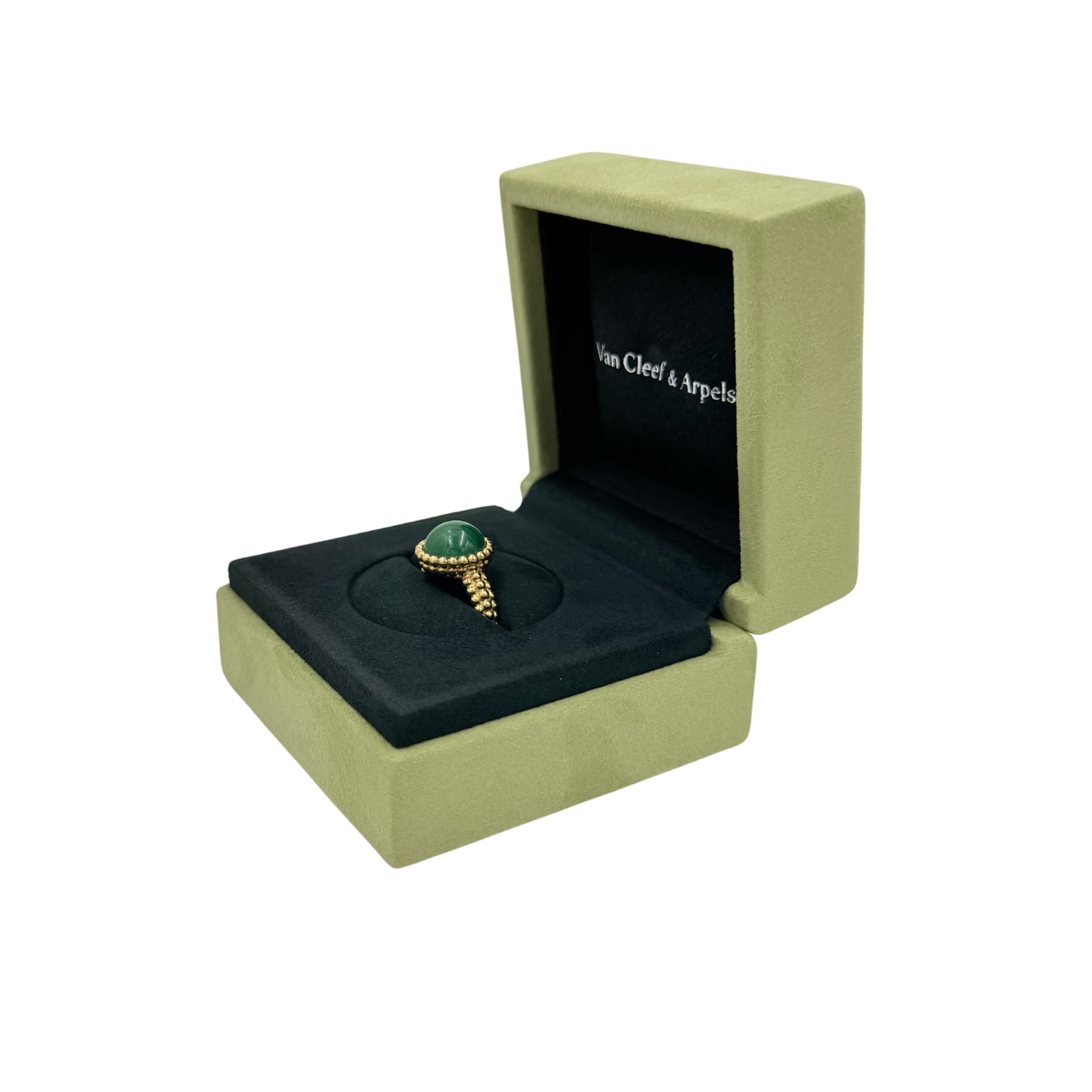 18k Gold Perlée Couleurs Ring