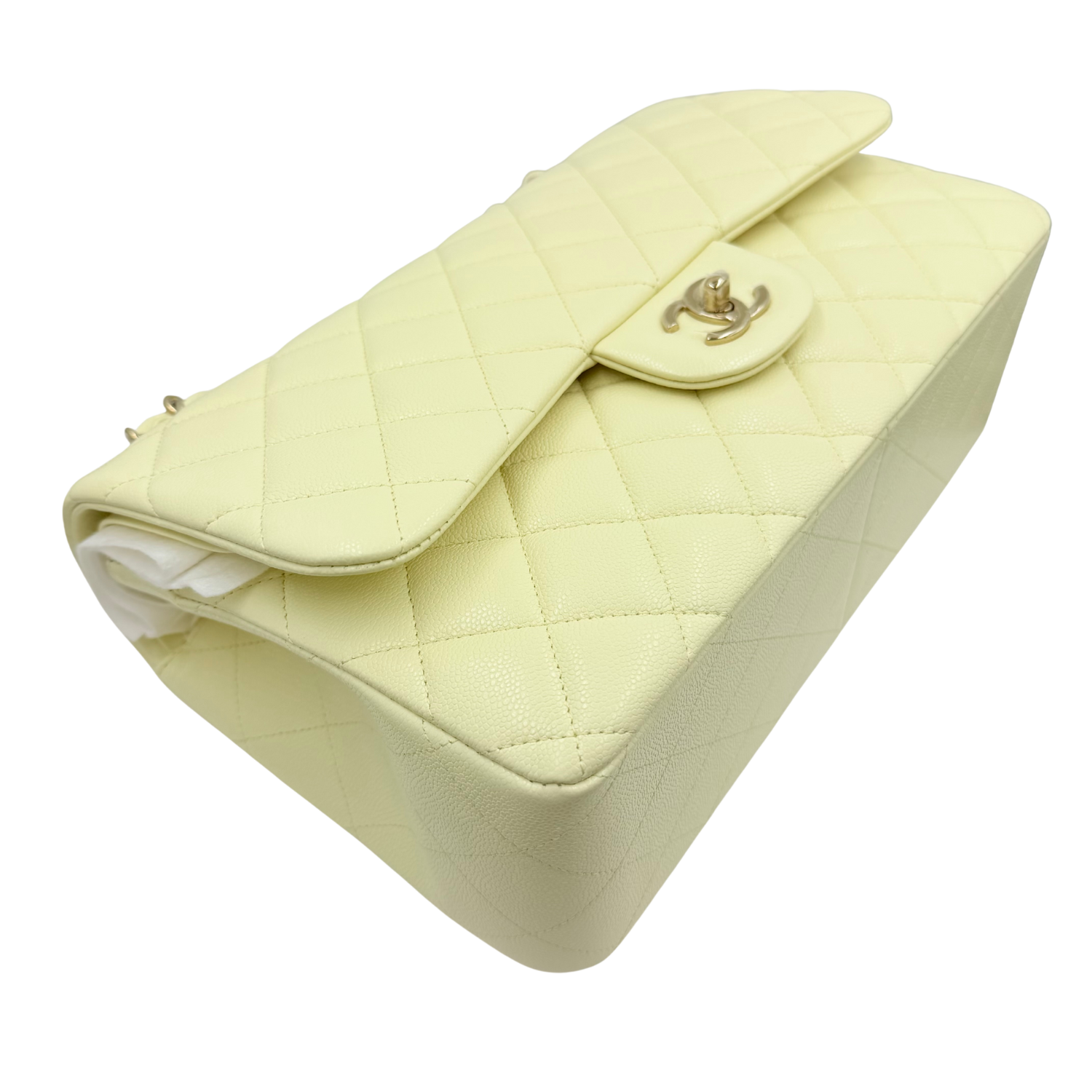 Chanel Jumbo Classic Double Flap Bag Light Green