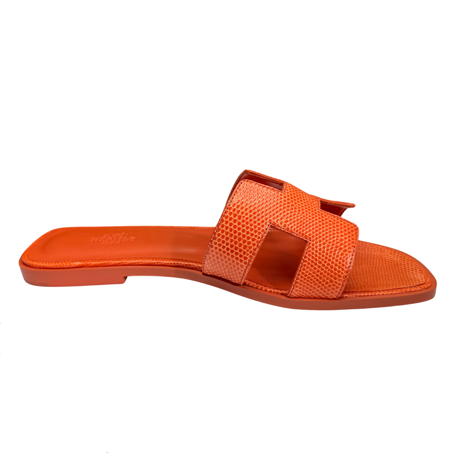 Hermès Oran Sandal Orange Synthétique