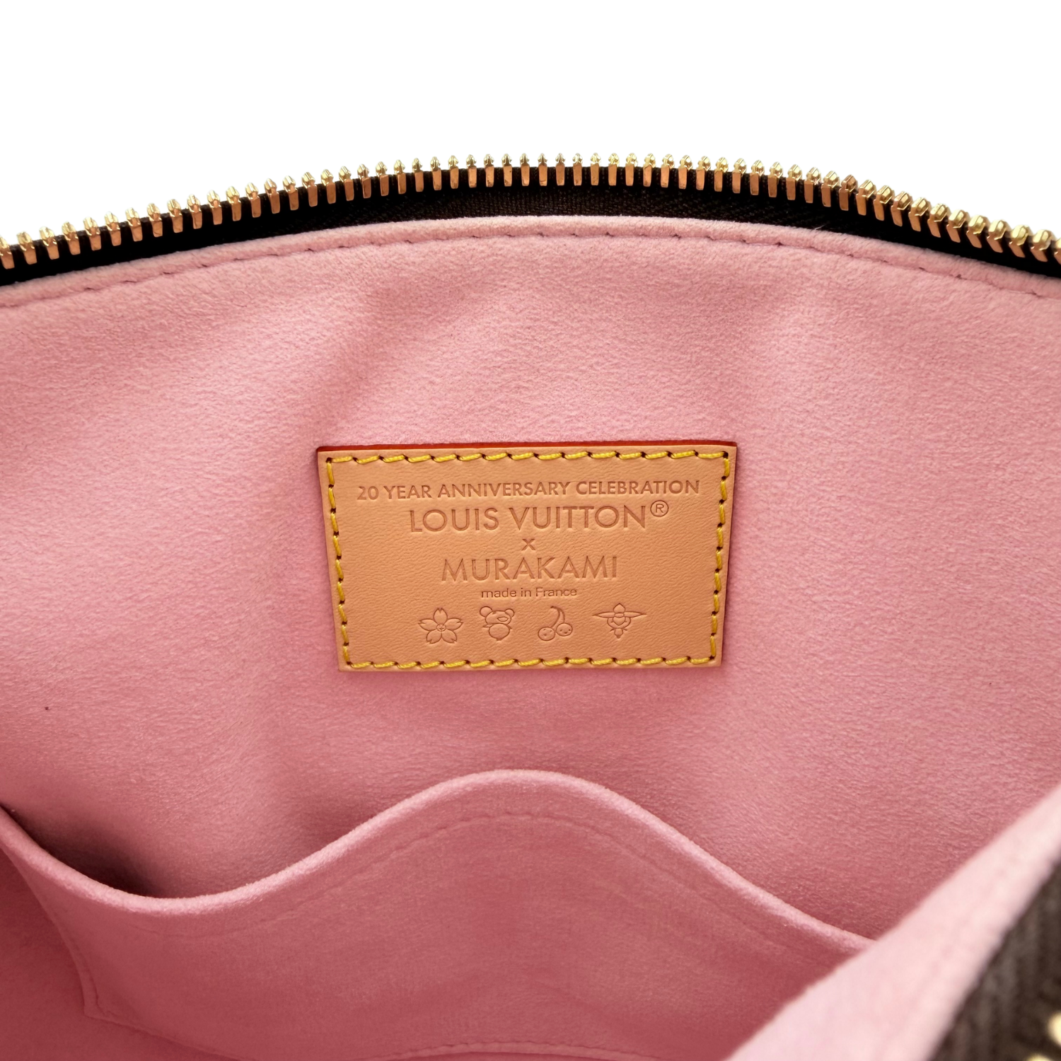 Louis Vuitton LV X Takashi Murakami Monogram Cherry Blossom Speedy Bandouliere 25 Sakura Brown