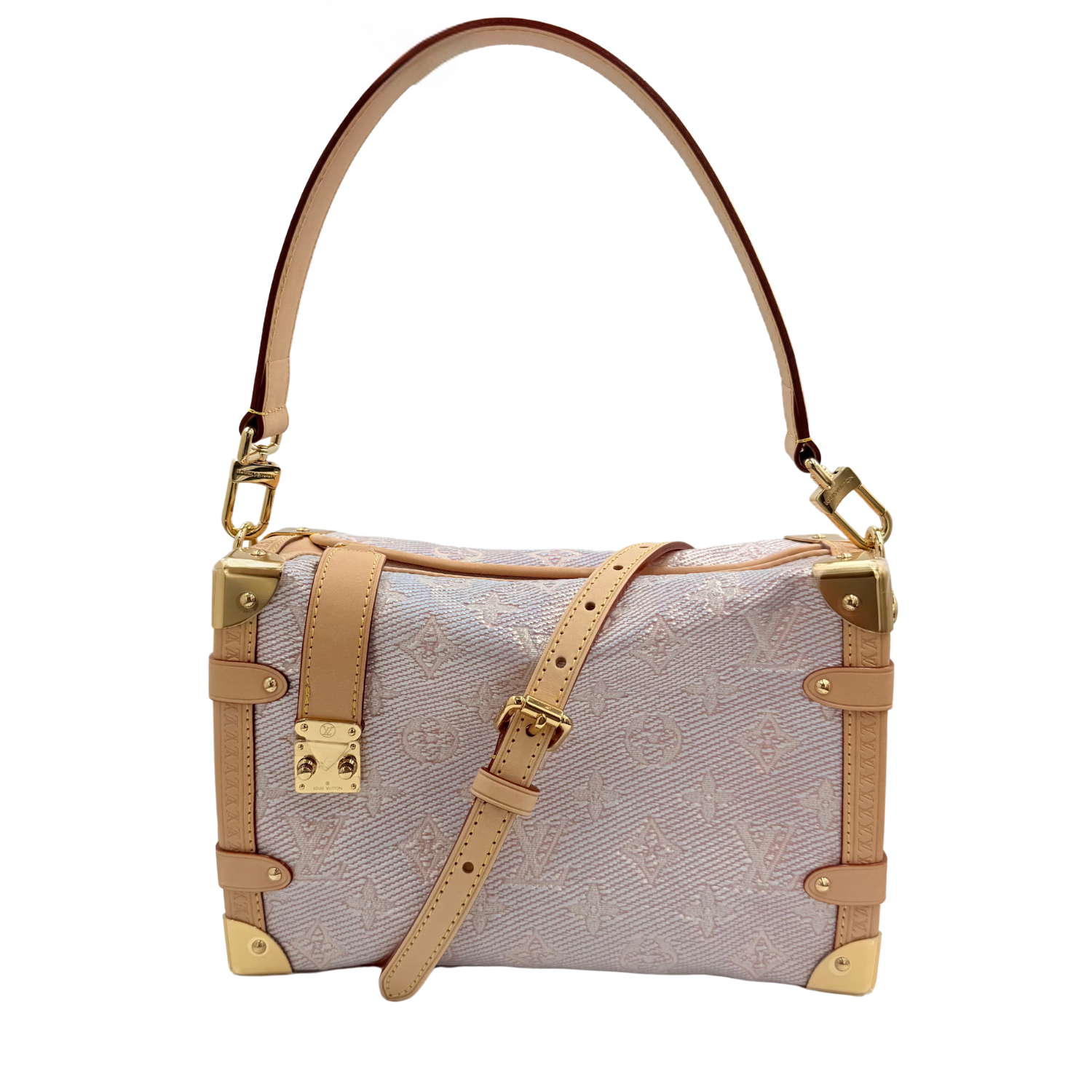 Louis Vuitton LV Monoglam Side Trunk MM Pink