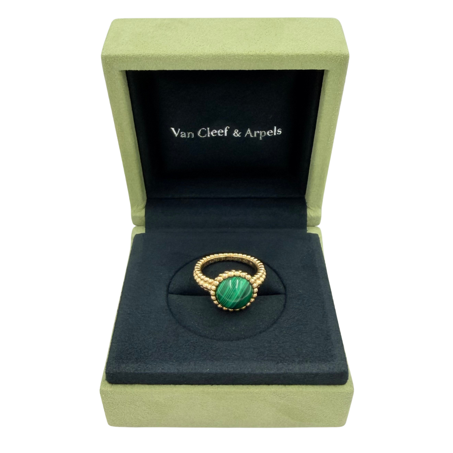 18k Gold Perlée Couleurs Ring
