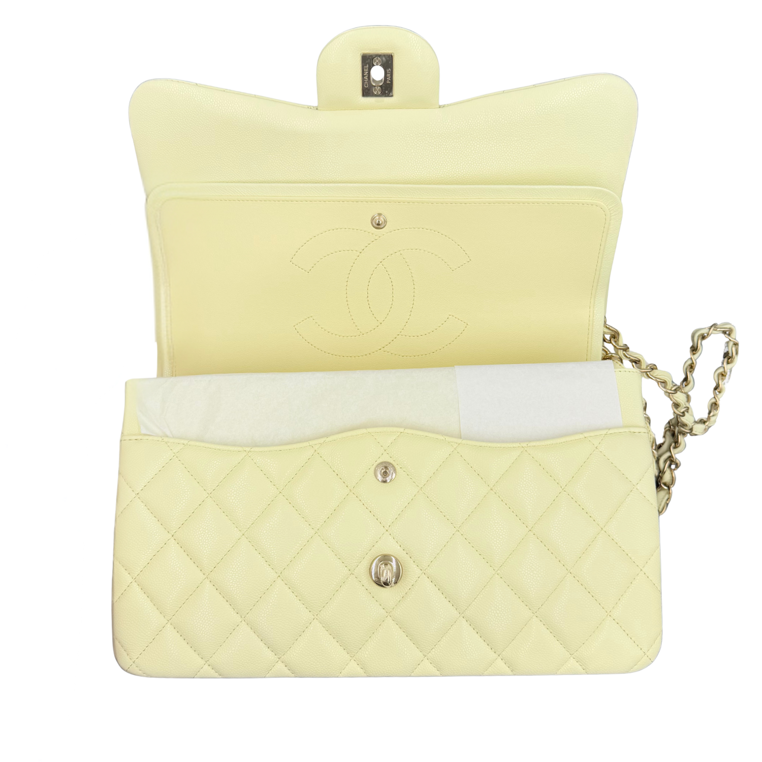 Chanel Jumbo Classic Double Flap Bag Light Green