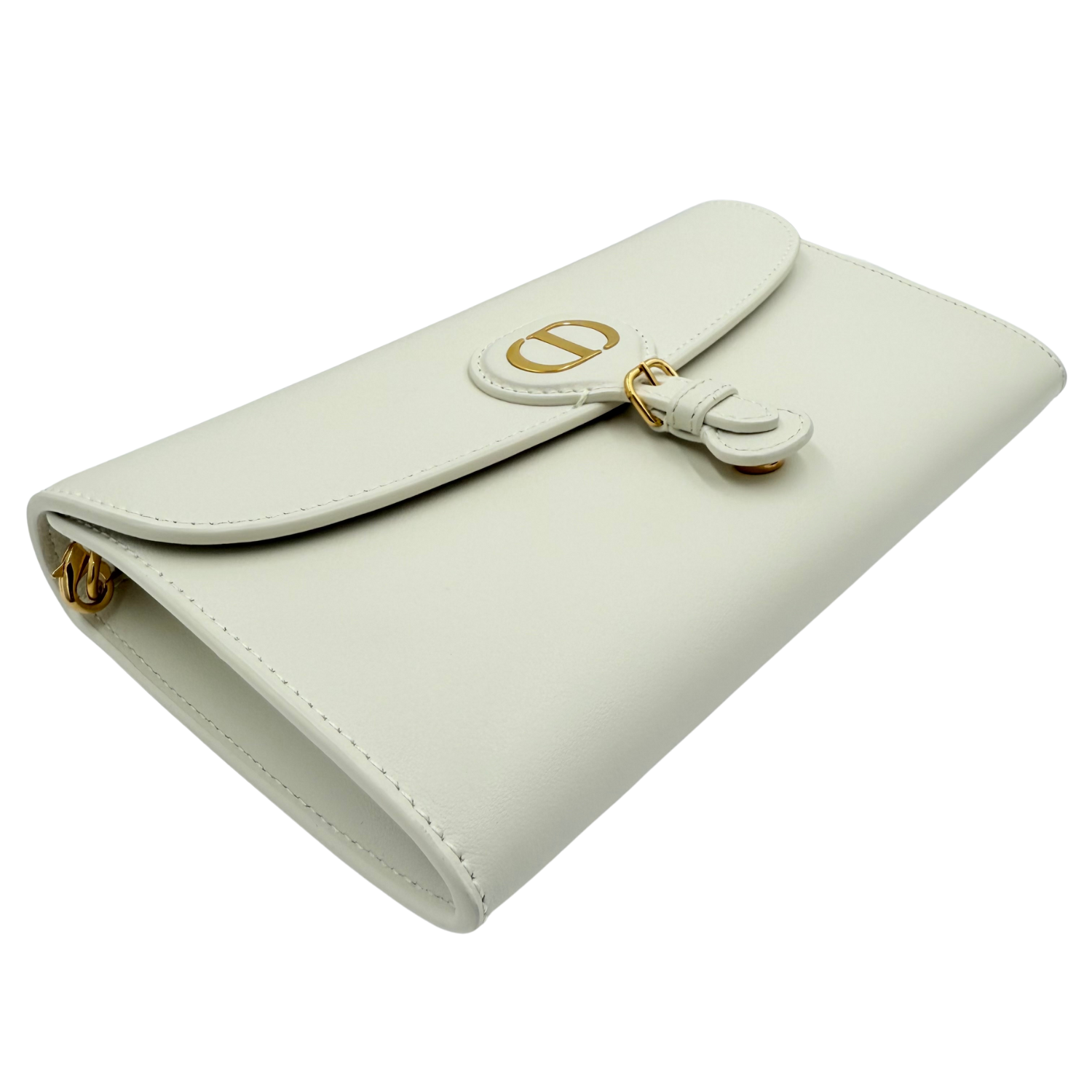 Christian Dior Bobby East West Wallet on Chain Cream