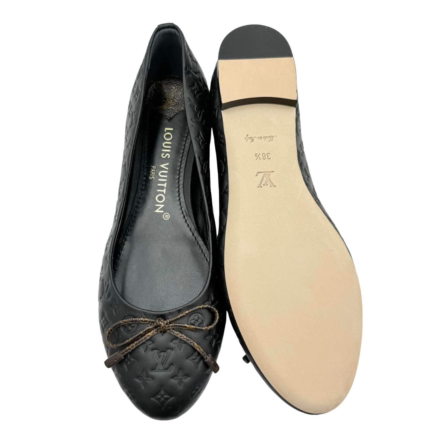 Louis Vuitton Nina Ballerina Flats Black