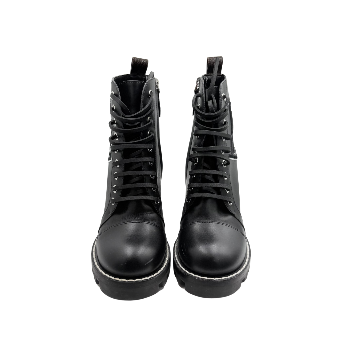 Louis Vuitton LV Monogram Combat Boots Black