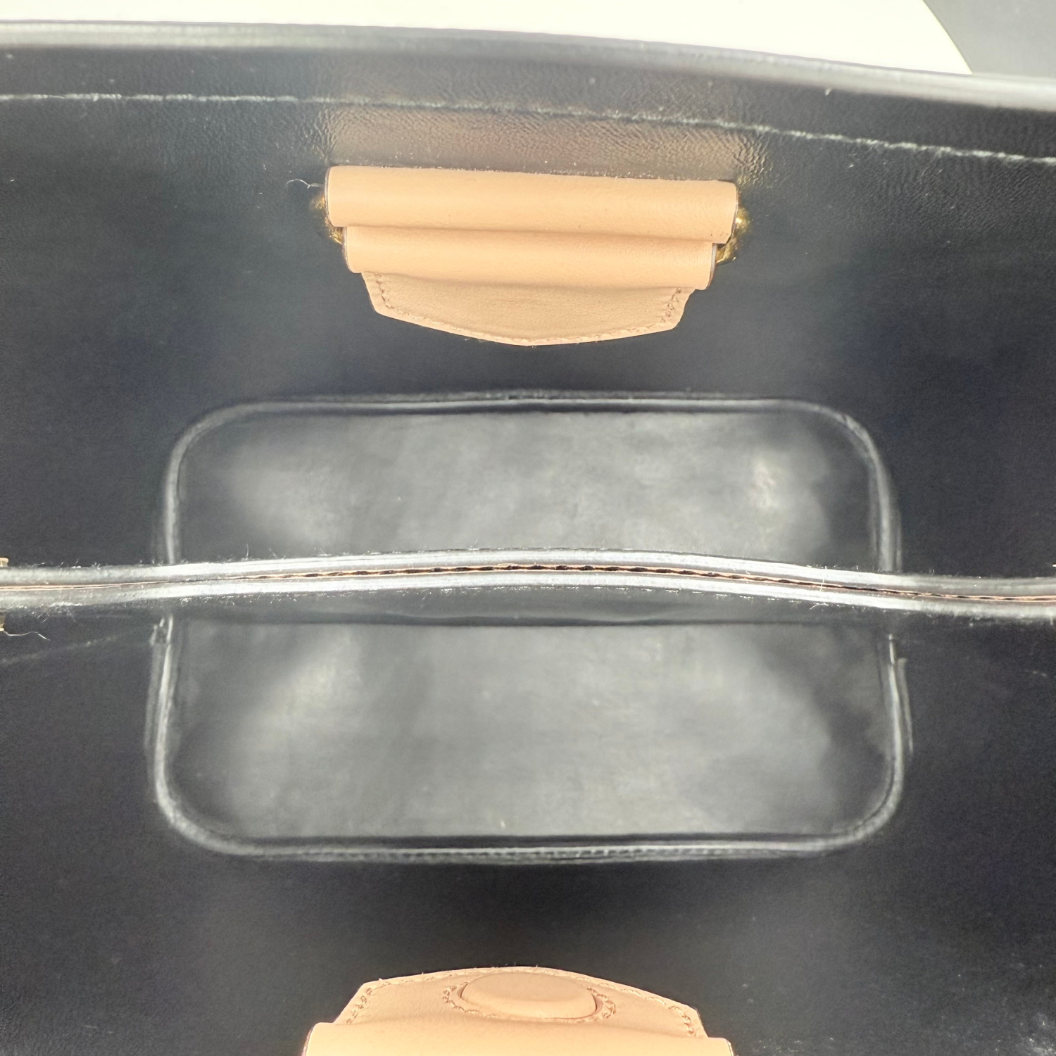 Prada Saffiano Leather Panier Bag Nude