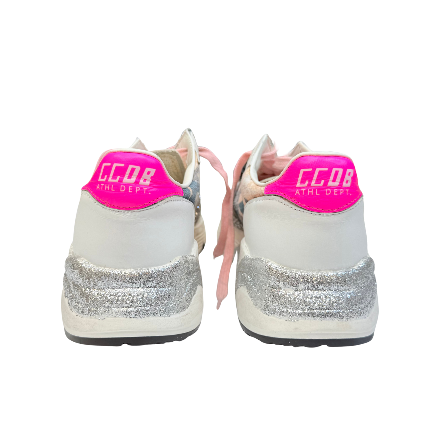 Golden Goose Limited Leather Pink Print Sneakers