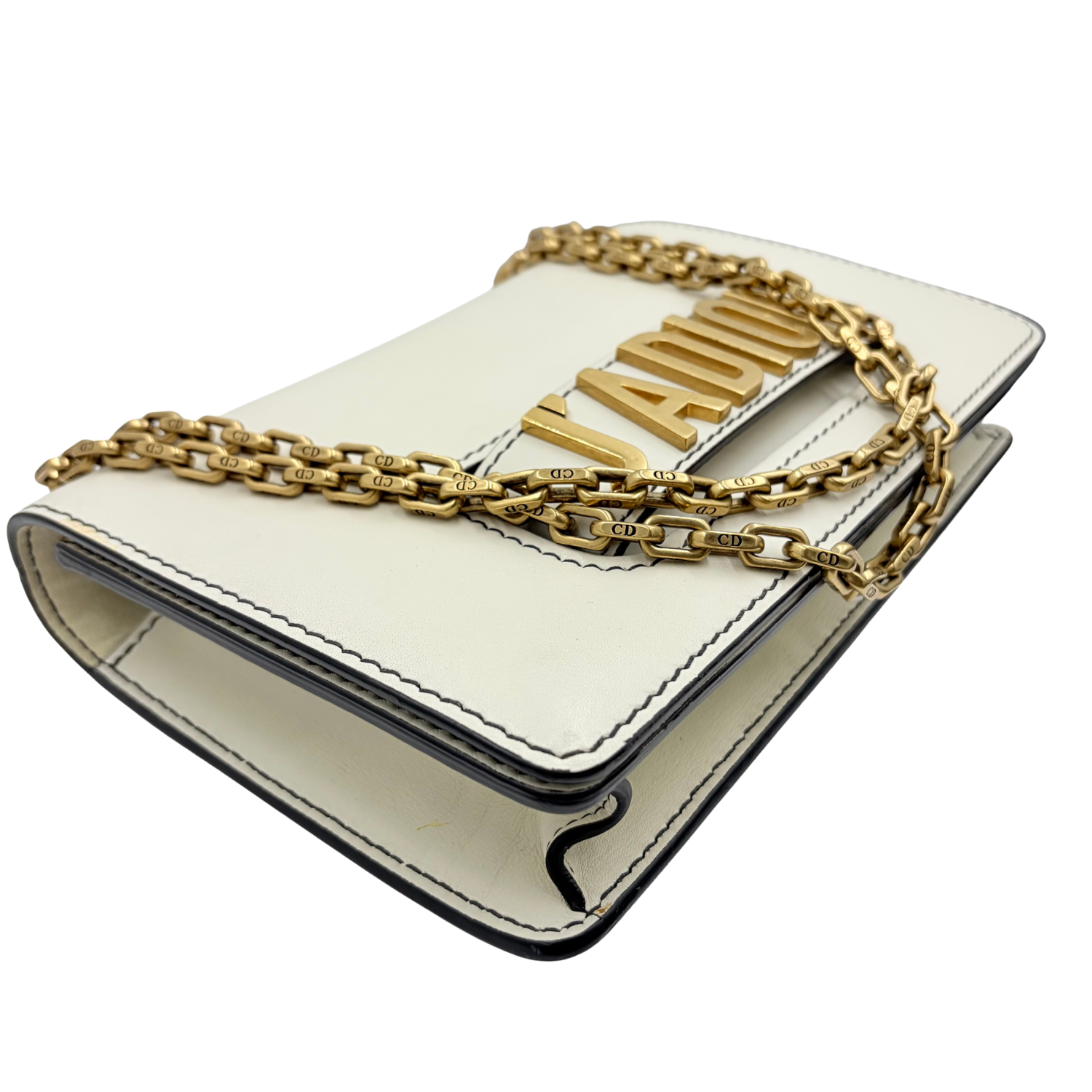 Christian Dior Medium Leather J'adior Flap Bag Cream