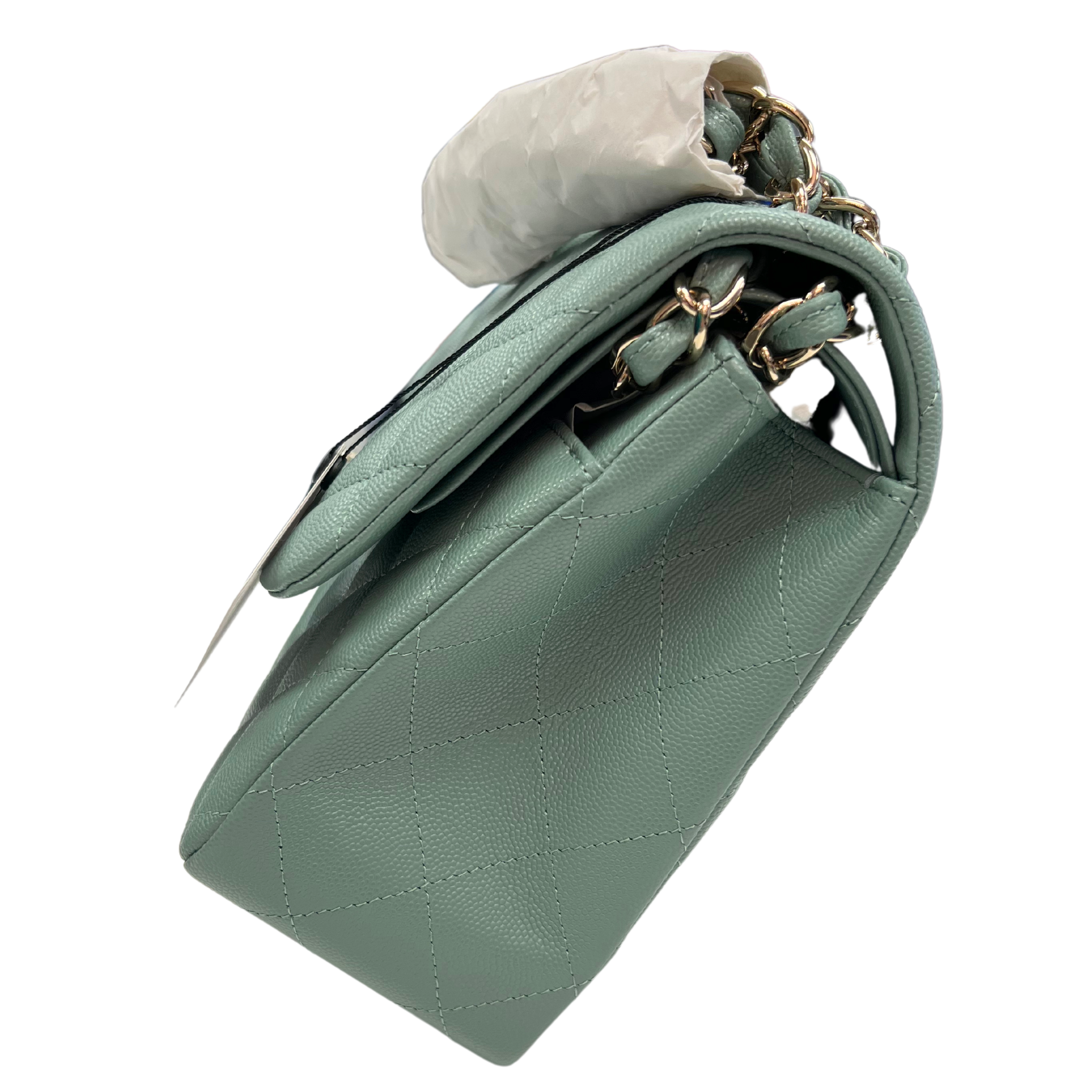 Chanel Jumbo Classic Double Flap Green