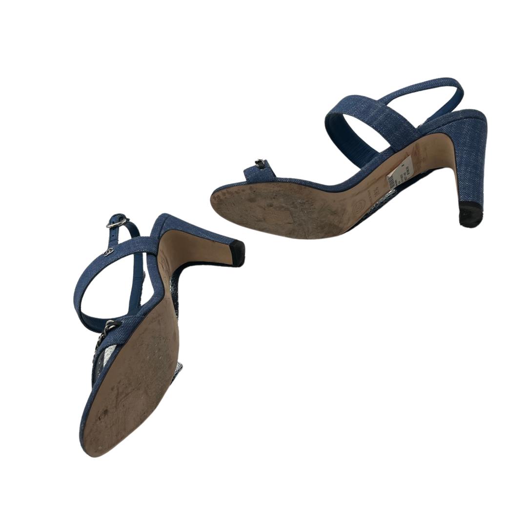 Chanel Denim Chain Sandals