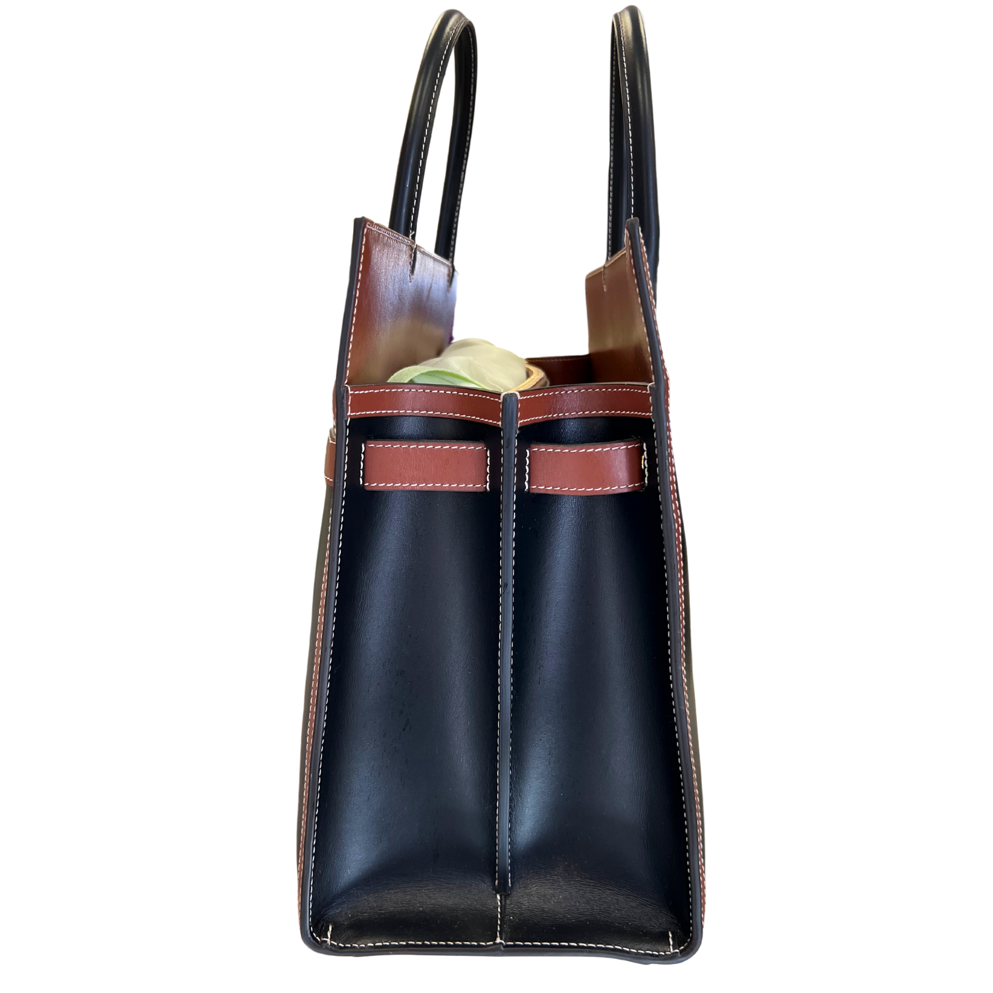 Burberry Check Title Tote Bag