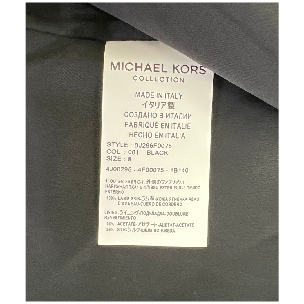 Michael Kors Collection Leather Blazer