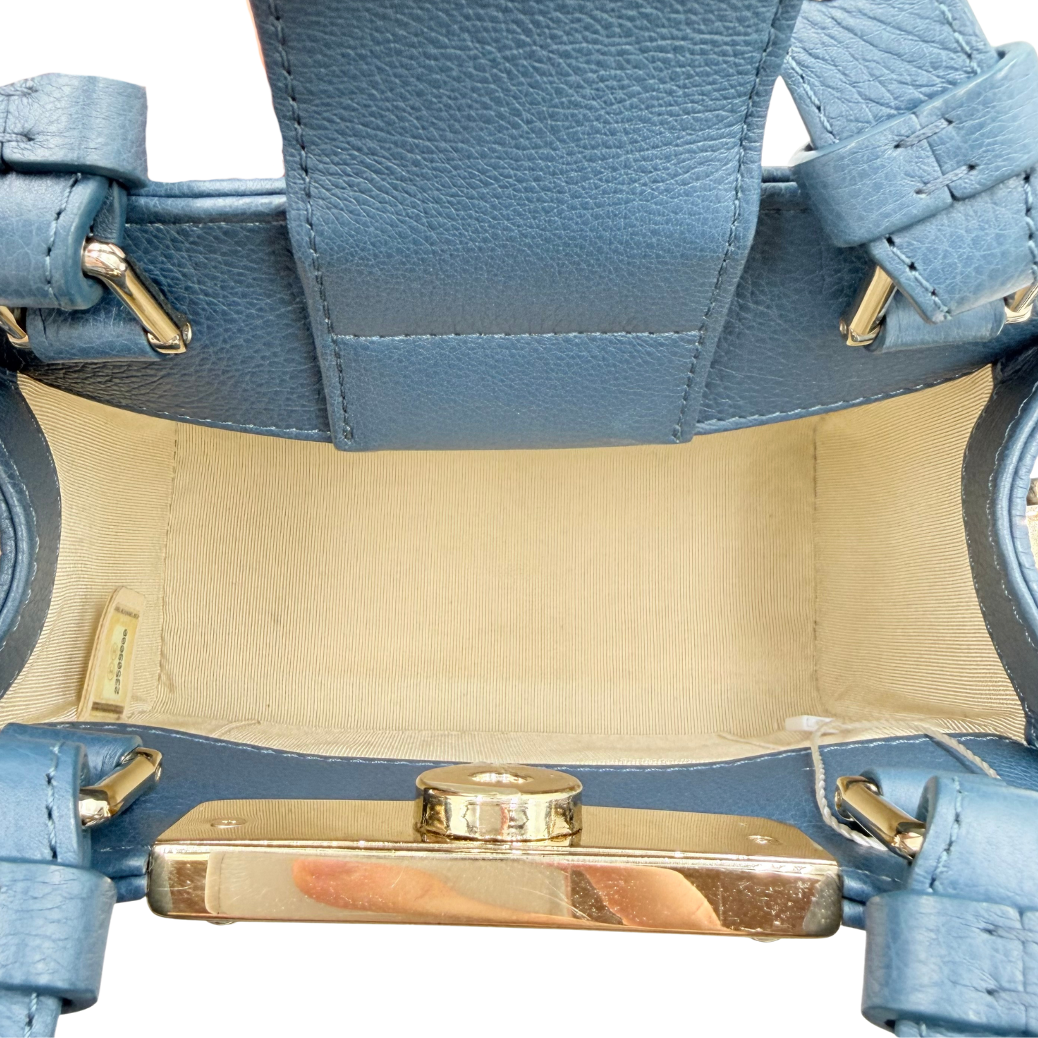 Chanel Mini Label Click Shopper Bag Blue