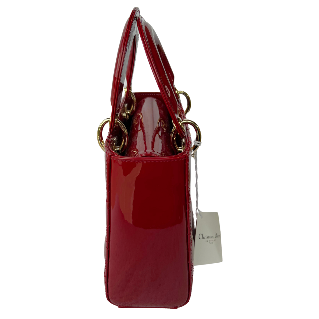 Lady Dior (Small) Cherry Red