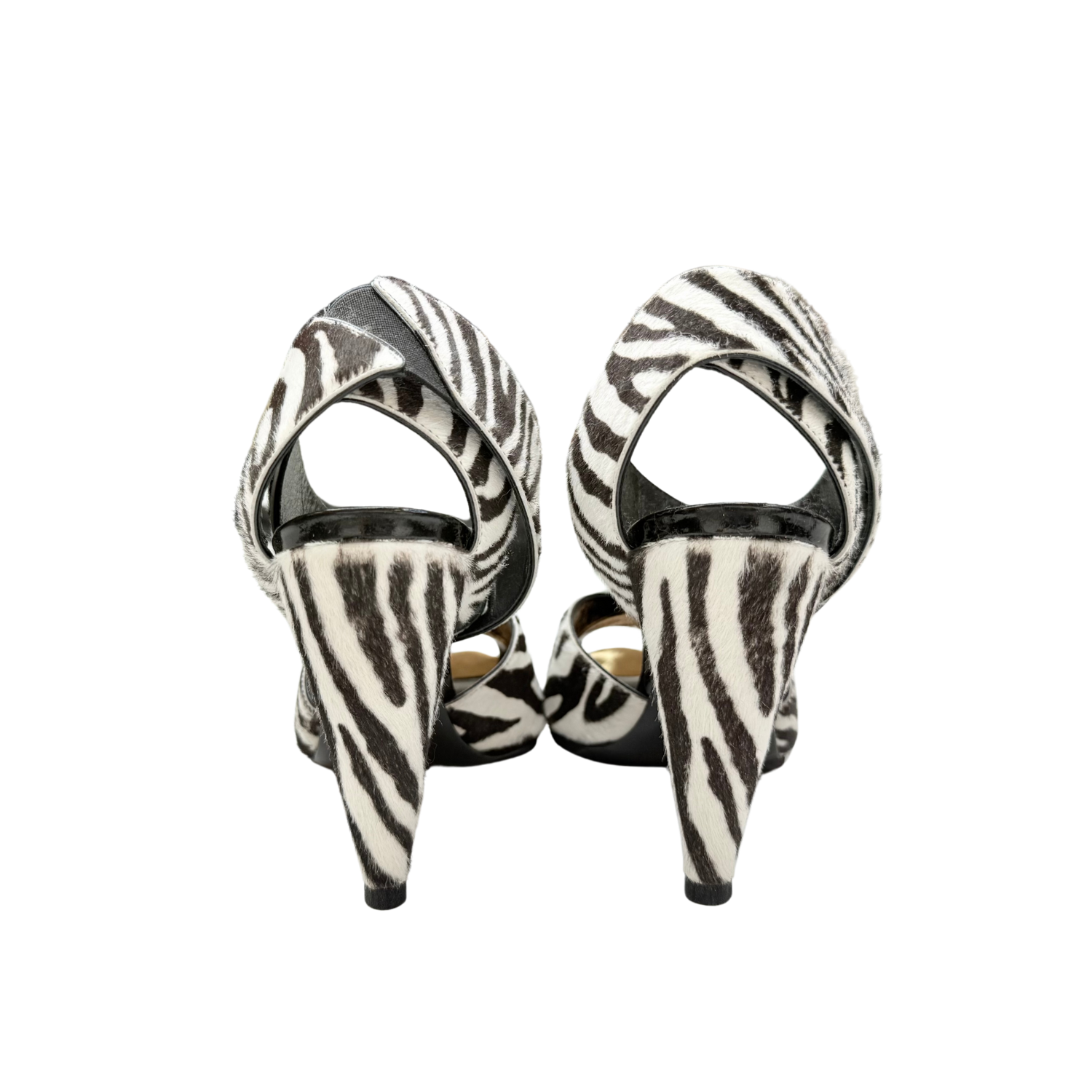 Tom Ford Ponyhair Animal Print Heeled Sandals