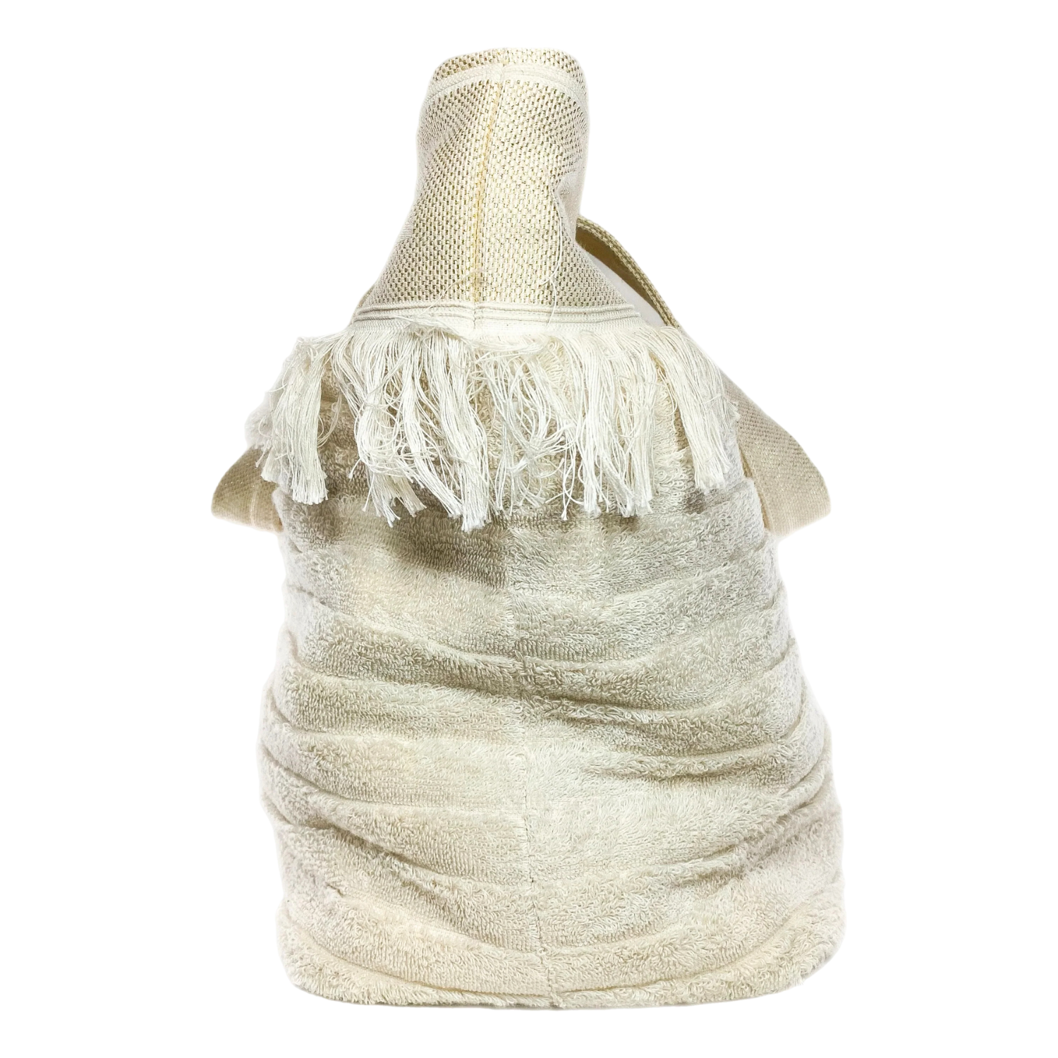 Chanel Ivory Terry Cloth Tote Beachwear Set