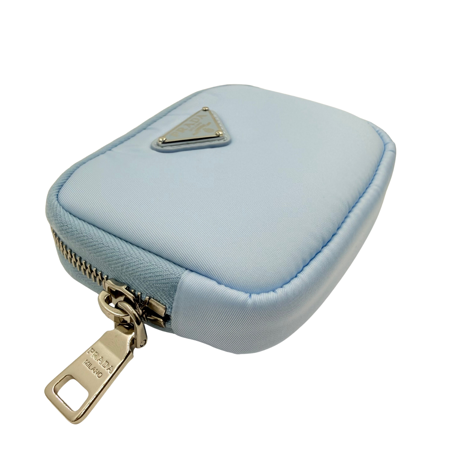 Prada Medium Re-Nylon Wallet Light Blue
